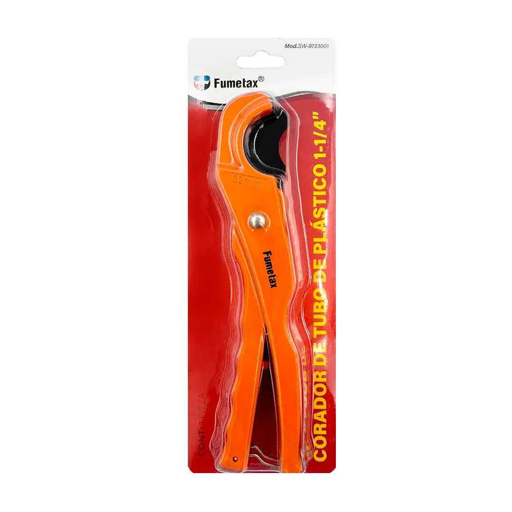 [SW-8133001] CORTADOR DE TUBO DE PLÁSTICO Capacidad de corte de 32mm,peso 165g,cuchilla de acero inoxidable,cuerpo de aluminio,SK5 con hoja curva 1 1/4”