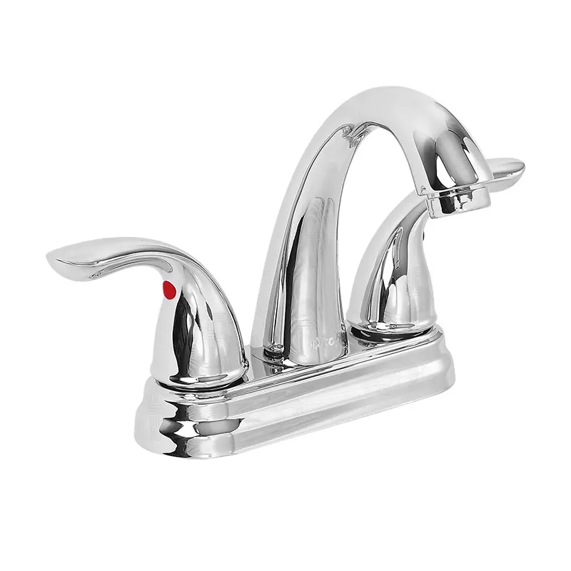 [GL-D300] LLAVE MEZCLADORA PARA LAVABO, CUERPO HÍBRIDO DE LATÓN Y RESINA DE ALTA INGENIERÍA, CARTUCHO CERÁMICO, ACABADO CROMADO