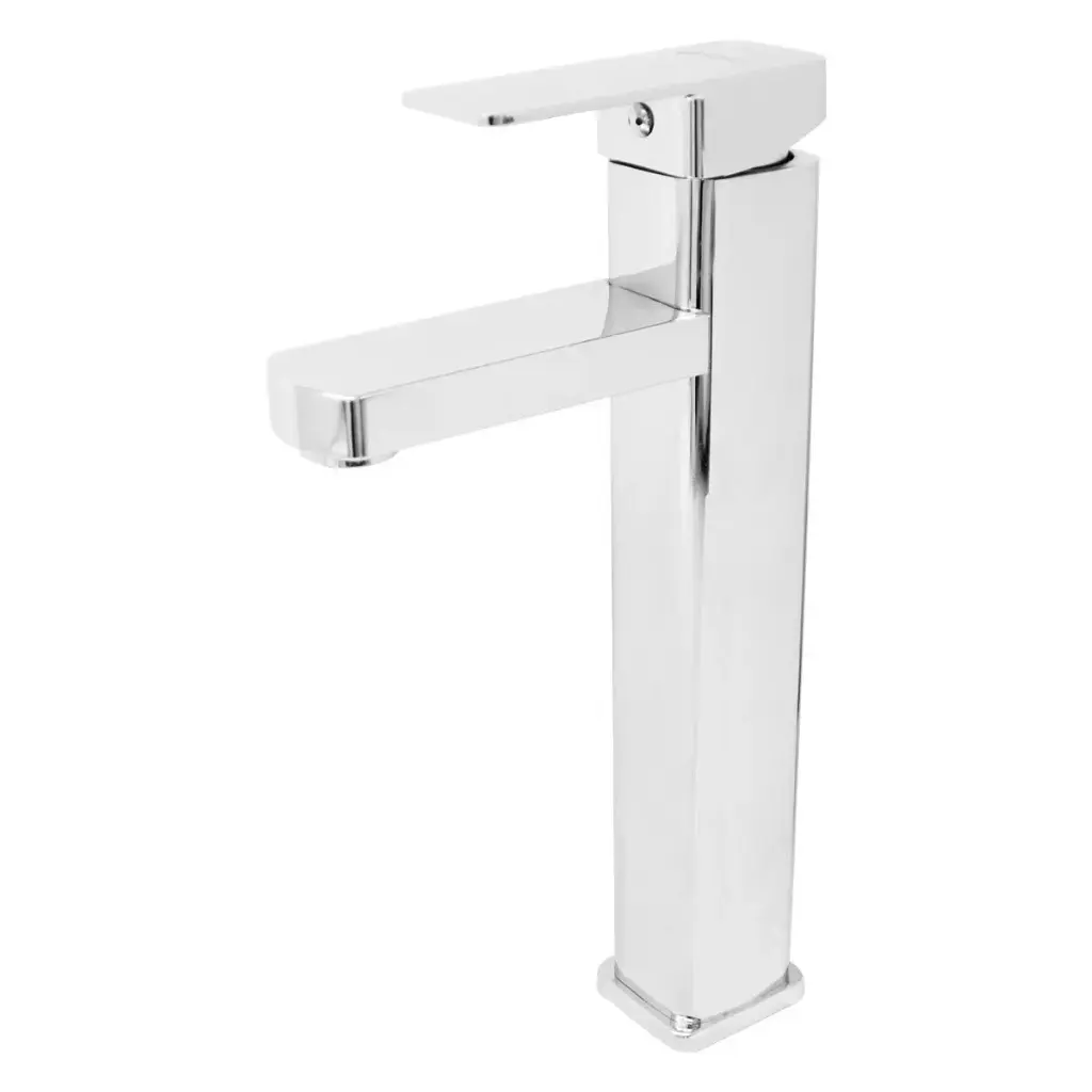 [SF-11803] MONOMANDO P/ LAVABO cuerpo metálico, cartucho cerámico de suave apertura, con una medida de 29cm, con doble flexibles mangueras (calor y frio) .Acabado cromo