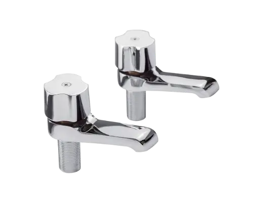[SP-30016] LLAVE INDIVIDUAL PARA LAVABO, cuerpo de latón, cartucho cerámico de suave apertura, con flujo fijo de agua fría, acabado cromado. Mínimo 2pz