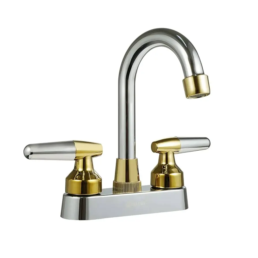 [SP-40025] MEZCLADORA PARA LAVABO, CUERPO DE LATÓN, CARTUCHO DE LATÓN, CUELLO DE ACERO INOXIDABLE, MANERALES DE ZINC Y PLÁSTICO, CUBIERTA DE PLÁSTICO, CIERRE CERÁMICO (90°), ACABADO CROMADO.