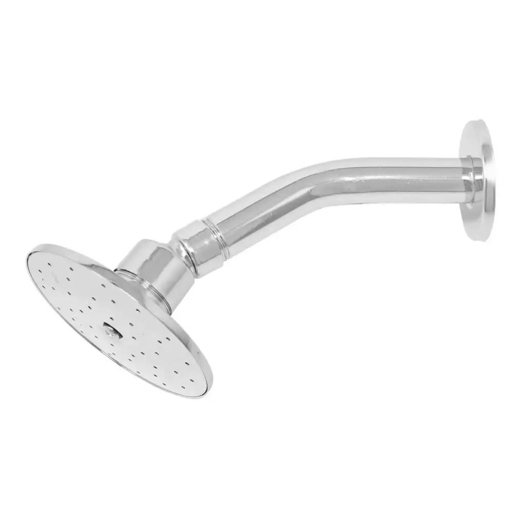 [SP-50004] REGADERA REDONDA 3 1/2", Funciona con baja presión, para mayor flujo de agua se puede retirar el reductor, cabeza de zinc, brazo metálico cromado y chapeton de acero inoxidable, acabado cromo espejo.