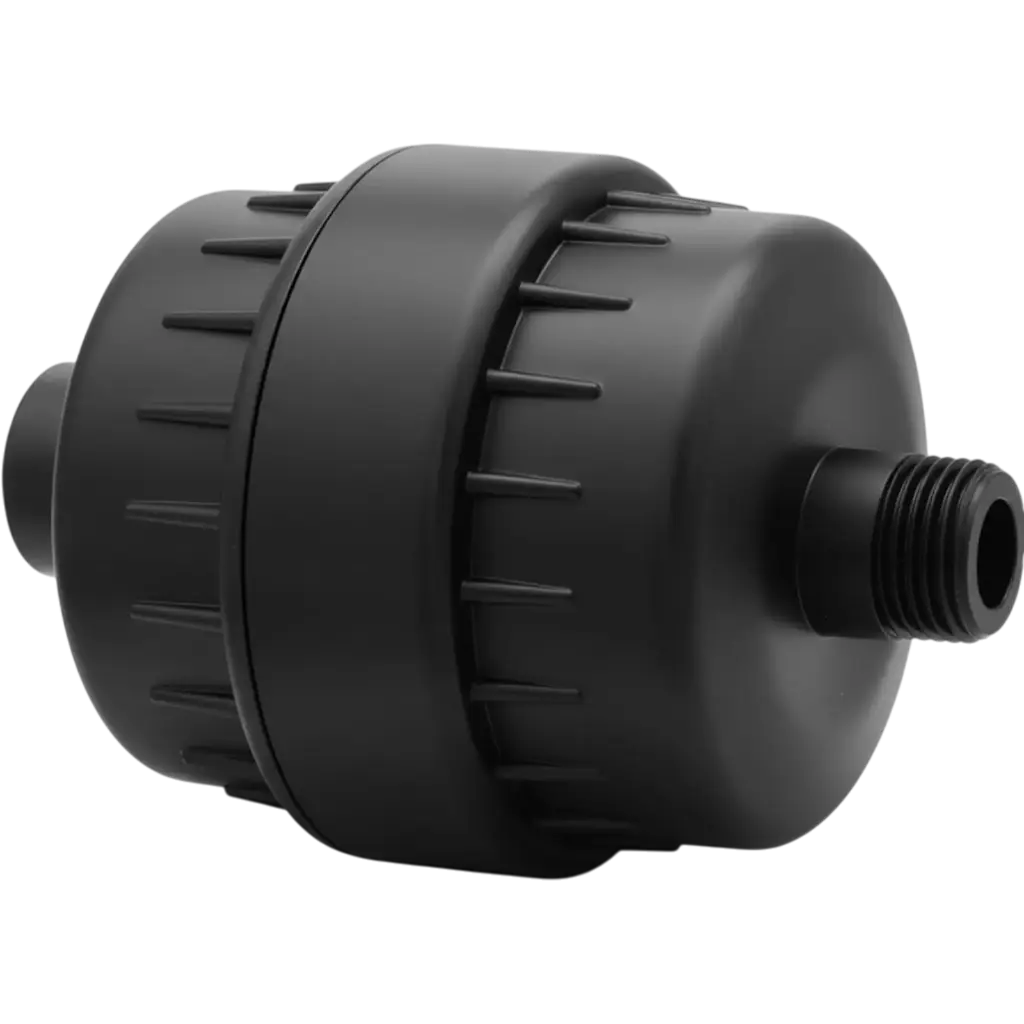 [SP-50090-N] FILTRO PARA REGADERA cuerpo de ABC, filtro de 15 etapas, conexiones roscables 1/2".