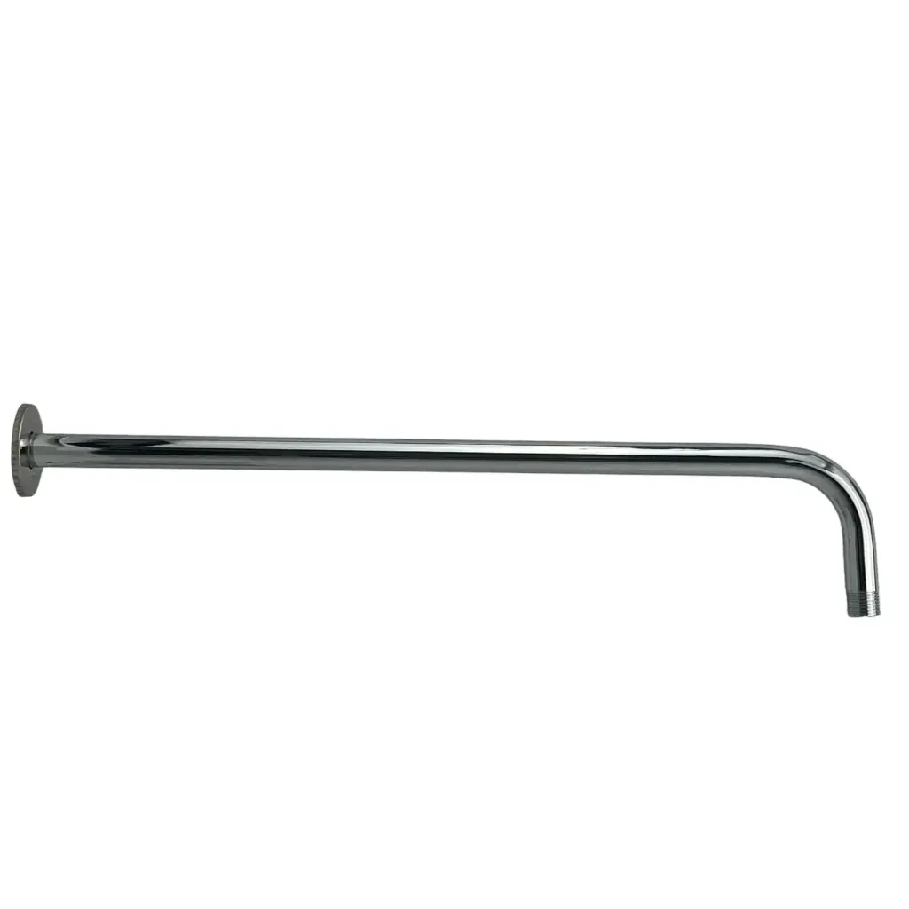 [SP-51033-1] BRAZO DE REGADERA Fabricado en acero inoxidable Chapetón acero inoxidable Acabado cromado, 20cm mas curvatura 30cm.