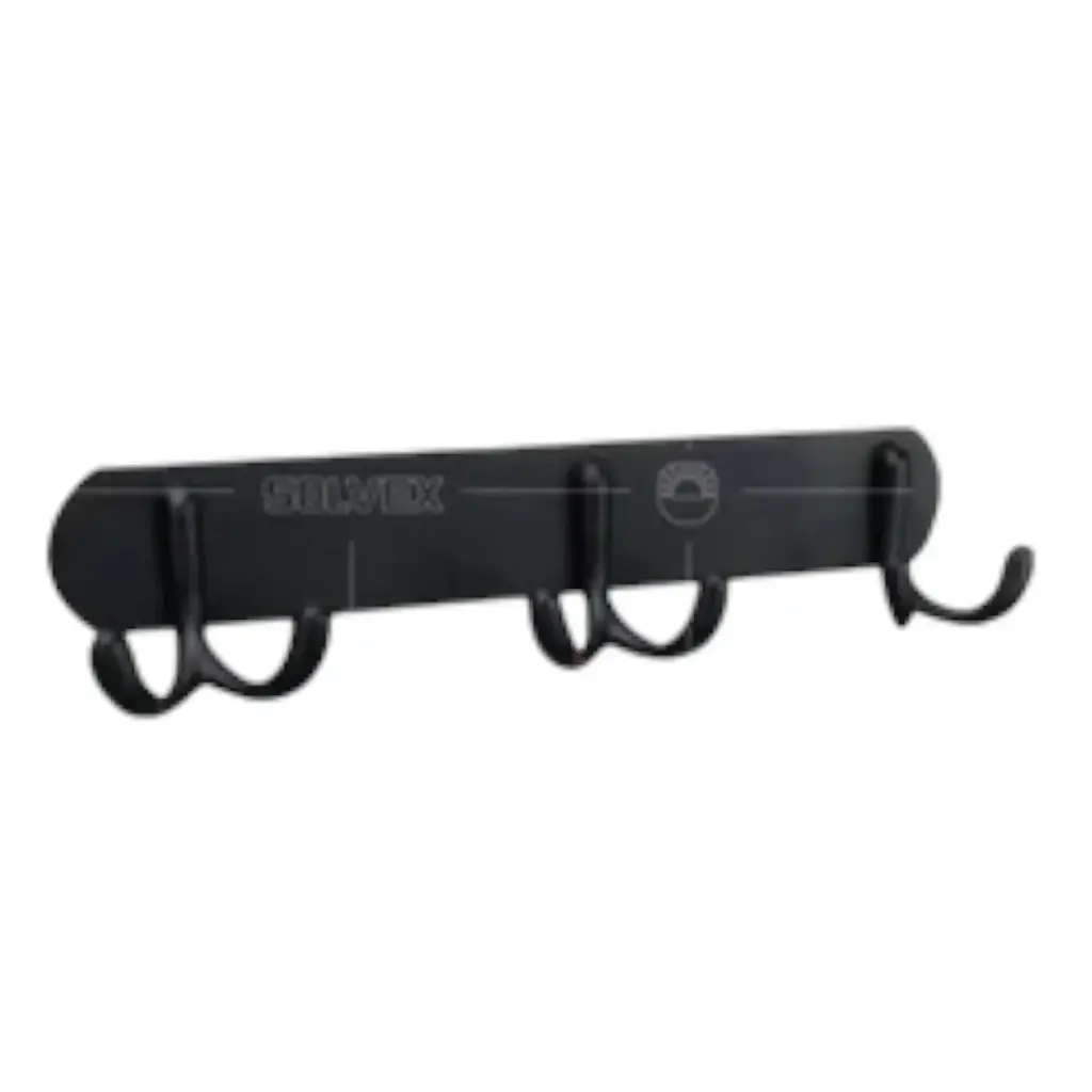 [SP-60301-N] PERCHERO PARA PARED Hecho de acero inoxidable,Gancho de aluminio,Tamaño:35CM Acabado negro mate