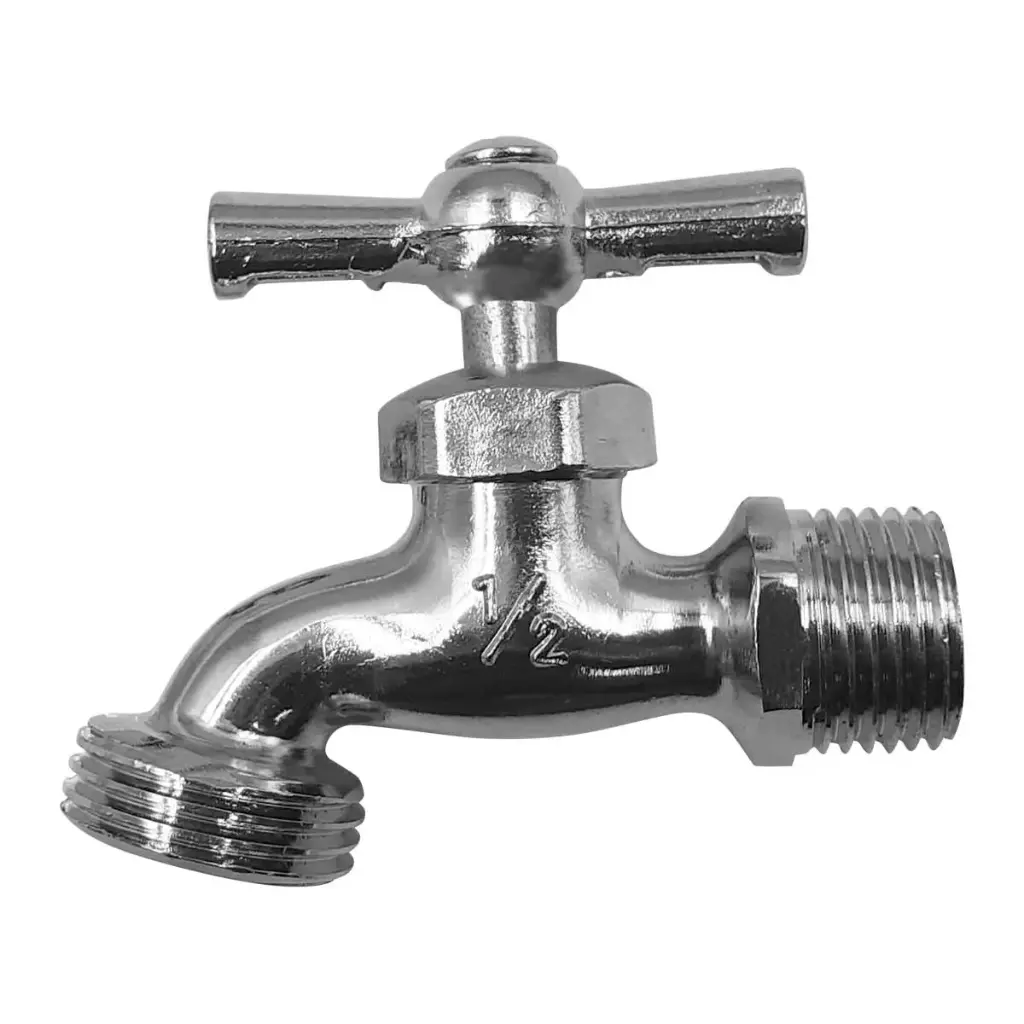 [SF-70049] LLAVE PARA JARDIN CODIGO FS-70049 (LLAVE NARIZ METALICA ACABADO CROMO)