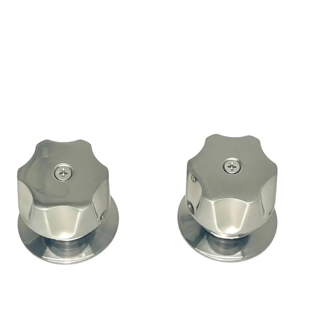 [SP-70073-1] JUEGO DE MANERALES Espiga estría,maneral y chapetón de zinc en acabado zatinado (precio por pieza) .