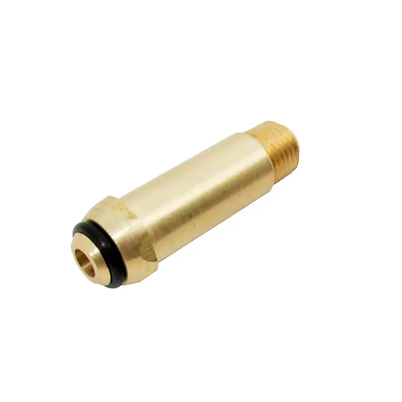 [SP-70107] PUNTA POOL DE ROSCA 3/8" NPT Sello hermético O-ring alta precion,Fabricada en latón,Largo:5.3cm,Para conectar el regulador de gas a la valvula del cilindro y tanque estacionario
