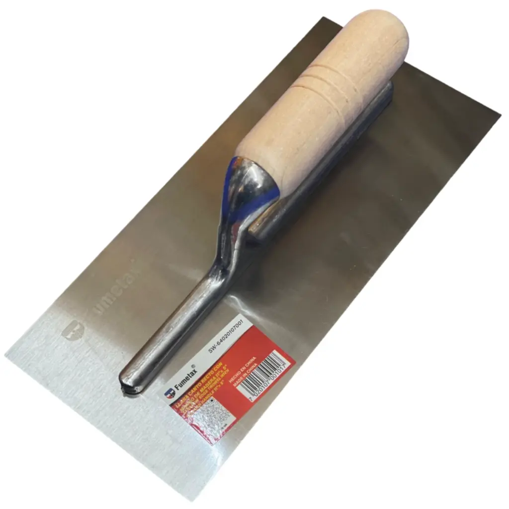 [SW-64020107001] LLANA PLANA Fabricada en acero alto carbono;mango de madera,Acabado Pulido;5 remaches;Espesor 0,7 mm 11“ X 5"