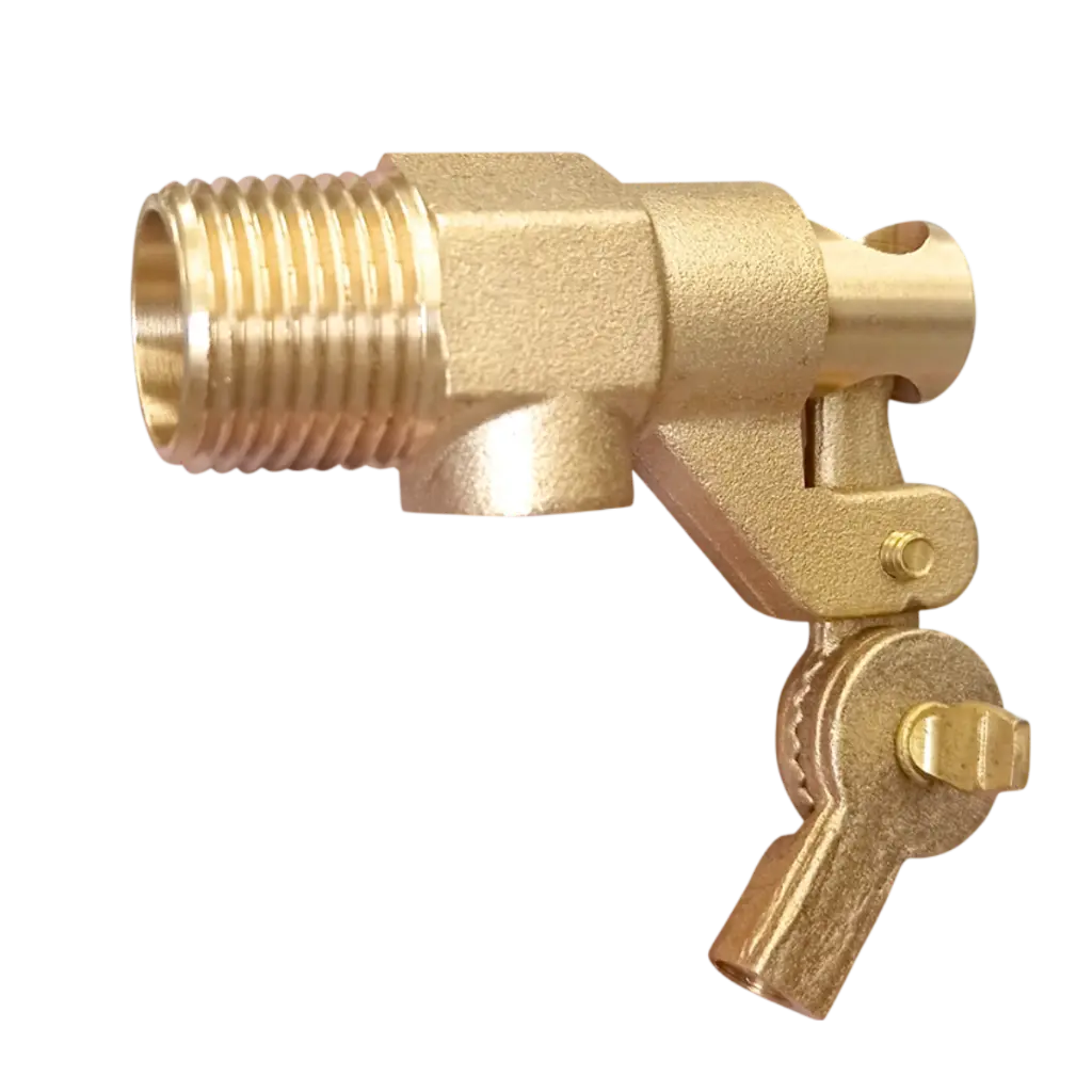 [SP-70043-2] VALVULA DE TANQUE ALTO LARGO Cuerpo de latón, salida 1/2", peso 165g.