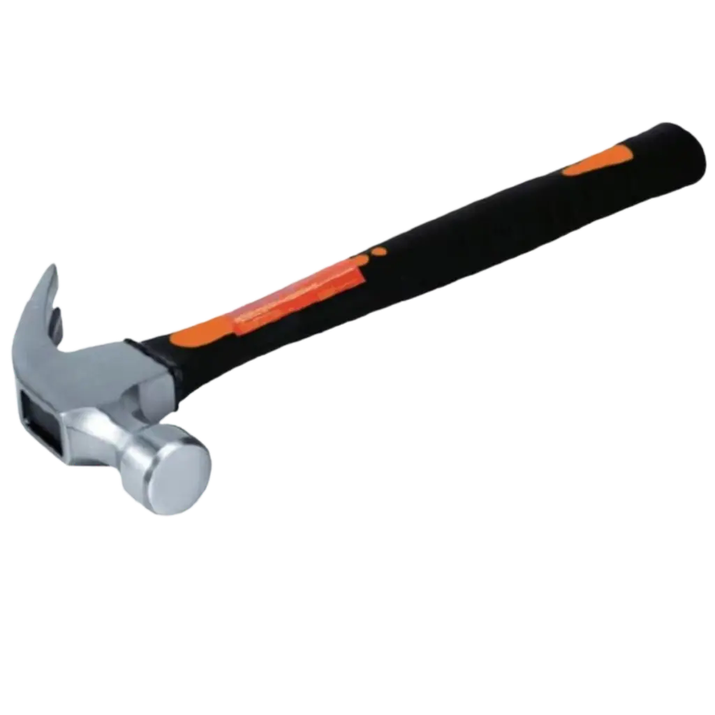 [SW-81250701] Martillo mango de fibra de vidrio,forjados en acero al alto carbono,uña curva 16oz,32cm